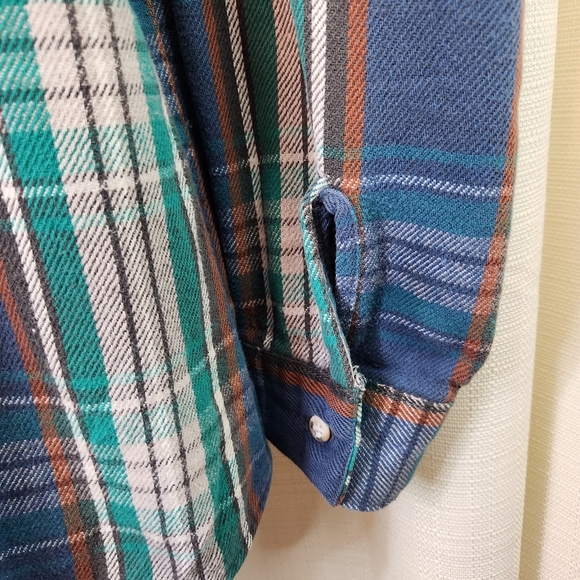🌲 Vintage Five Brothers Plaid Shirt Grunge 2XL 🤠 - Picture 5 of 7
